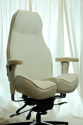 Ultimate Executive high-back Core-flex with White UltraLeather and deep contour seat $2,620