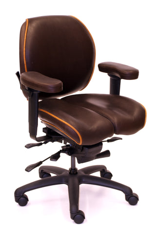 Management Grand Core-flex in Chocolate Harness leather with contrast piping $2,245