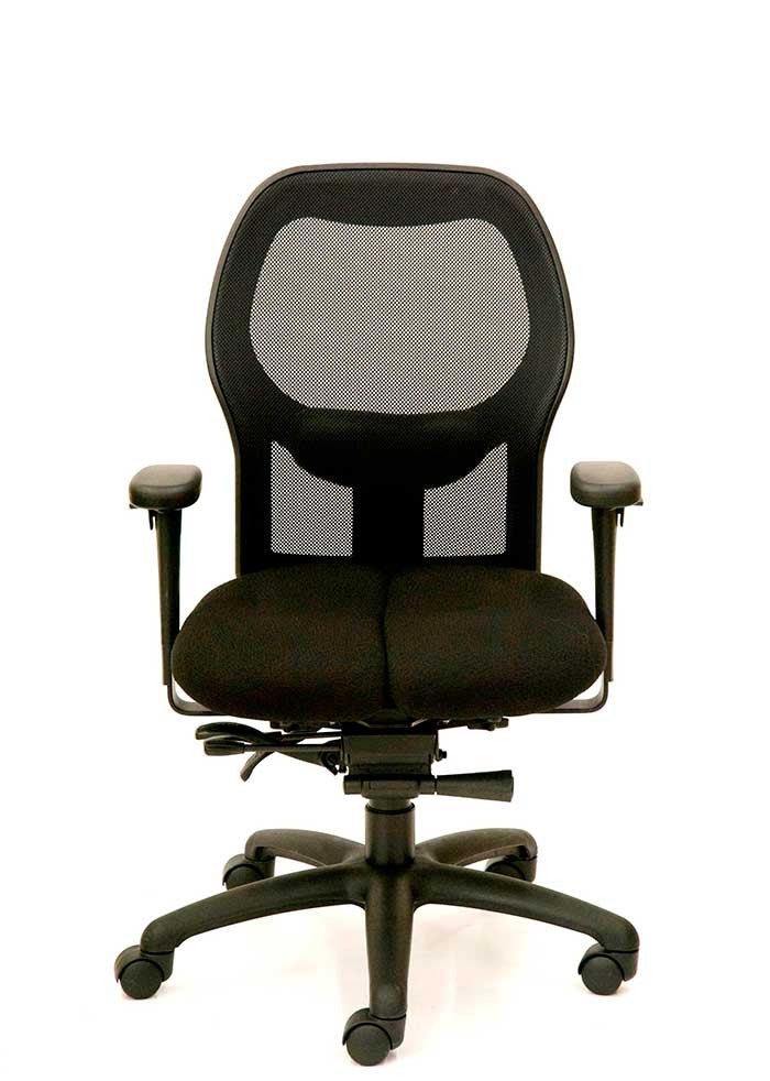 Ultimate Executive high-back Core-flex in Black Satin/Lake Louise two – The  Core-flex Chair Co.